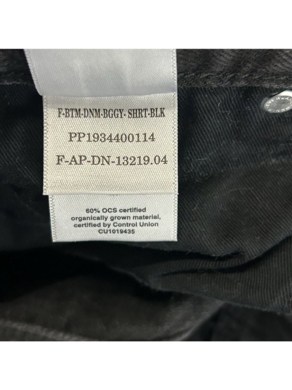 Everlane Woman's  The OG Baggy Denim Jean Short Women’s 26R Black High Rise 8” - Picture 10 of 12